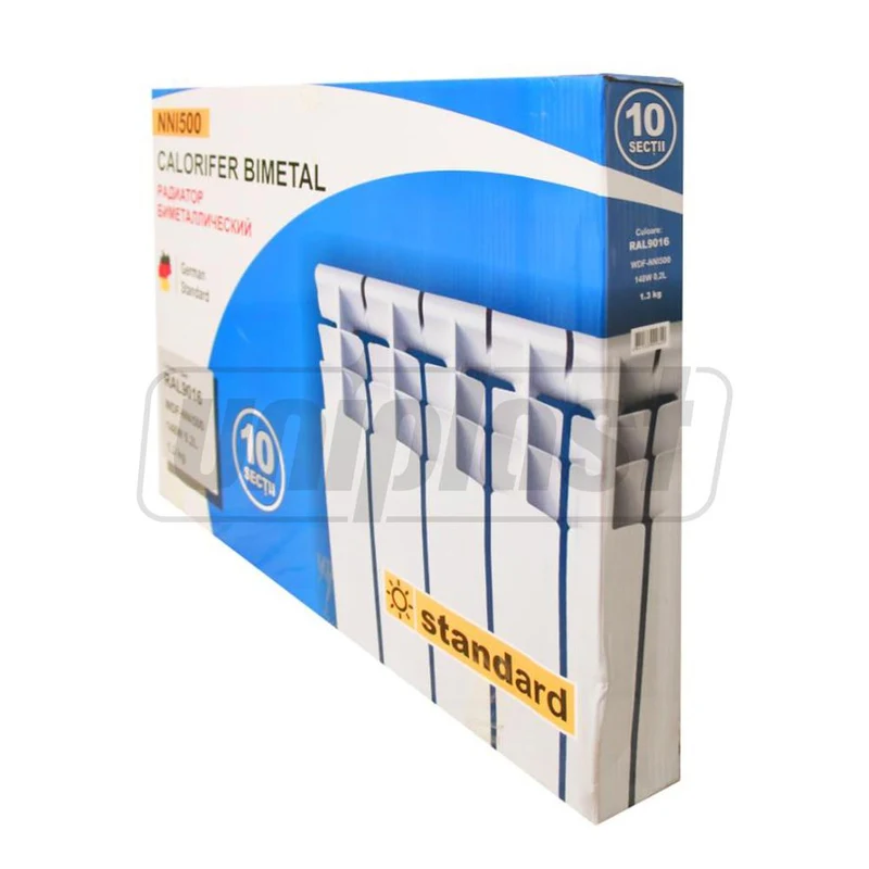 Радиатор биметаллический 560x80x80 мм WDF-NNI500 148 W, 0.2 л, 1.3 кг 3