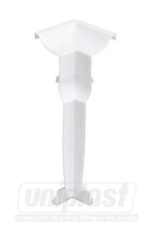 Cot interior 90° pentru plinta (alb)  TERMIA