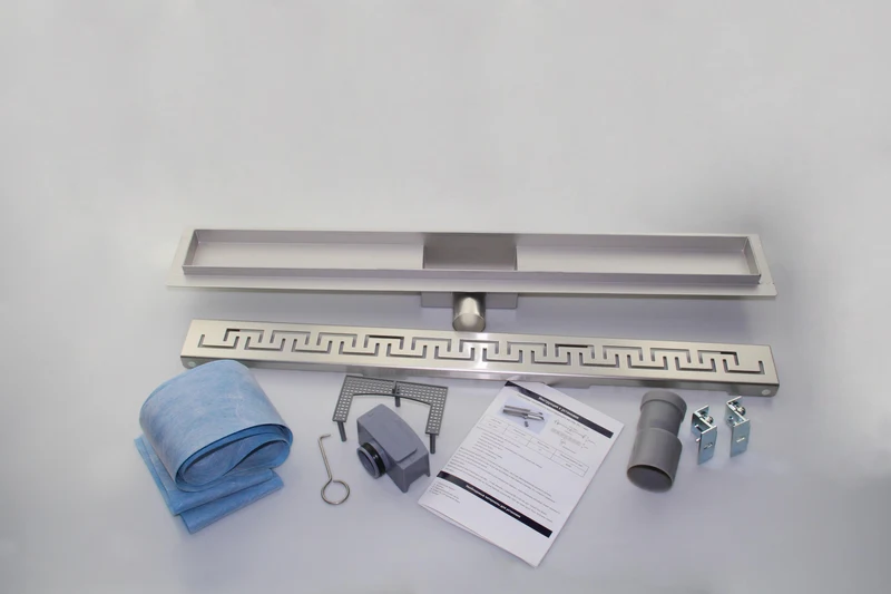 Rigola de dus lineara set 500 x 70 mm D. 50 x 90° ZIPPER (Fermoar) FLH40-A2 С03  UNIPLAST 5
