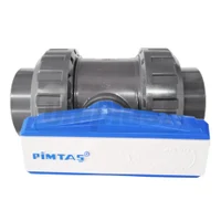 Кран шаровый ПВХ D. 1.1/4" М для питьевой воды Art. 232400402  PIMTAS 2