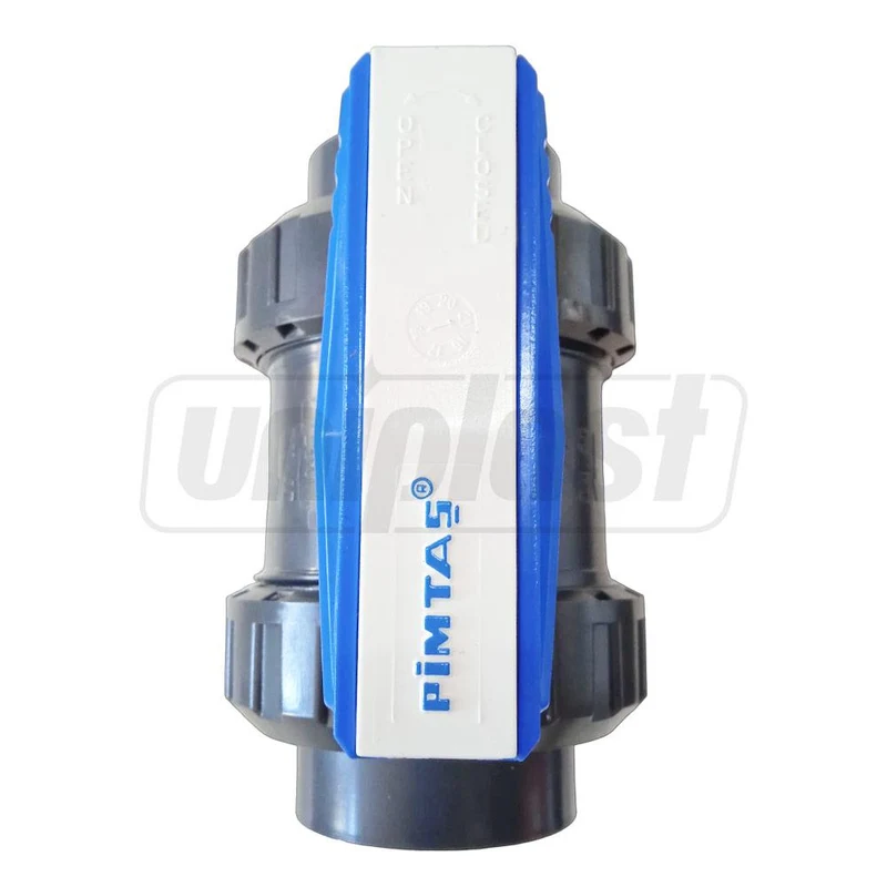 Кран шаровый ПВХ D. 1.1/4" М для питьевой воды Art. 232400402  PIMTAS 3