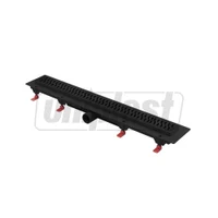 Трап линейный 650 x 60 мм D. 40 x 90° HARMONY BLACK комплект  CHUDEJ