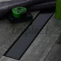Трап линейный 650 x 60 мм D. 40 x 90° KLASIK BLACK комплект  CHUDEJ 2
