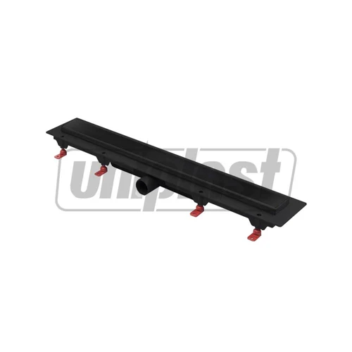 Трап линейный 650 x 60 мм D. 40 x 90° KLASIK BLACK комплект  CHUDEJ