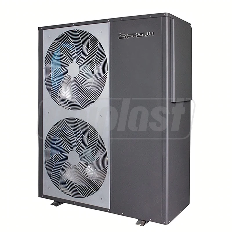 Pompa de caldura Monobloc aer/apa 22 kW, controler: Carel, compressor: Panasonic, R32 EVI DC INVERTER 220-240V/1PH/50HZ  SPRSUN 2