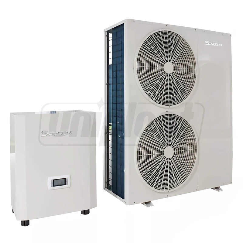 Pompa de caldura Split aer/apa 18.8 kW, controler: Carel, compressor: Panasonic, EVI Split DC Inverter  SPRSUN 2