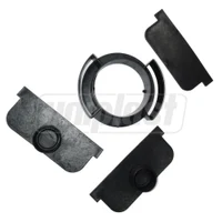 Комплект для решетки H50 100/30 мм (черный): адаптер D.110 + заглушки A15  MUFLESYSTEM 2