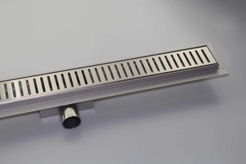 Rigola de dus lineara set 600 x 70 mm D. 50 x 90° STEP (Gratar clasic) FLH40-A2 С07  UNIPLAST 3