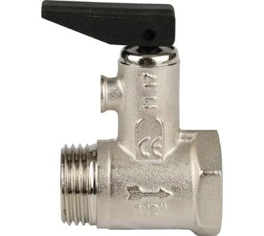 Клапан предохранительный для бойлера D. 1/2" М/П PN10/8.5 с ручкой спуска (выход на шланг D. 6)  ITAP 3