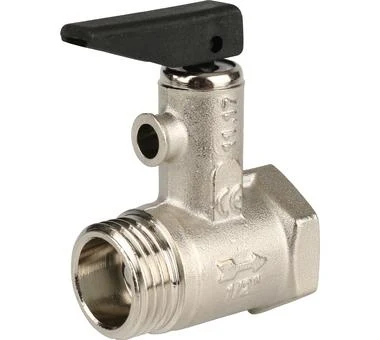 Клапан предохранительный для бойлера D. 1/2" М/П PN10/8.5 с ручкой спуска (выход на шланг D. 6)  ITAP 4