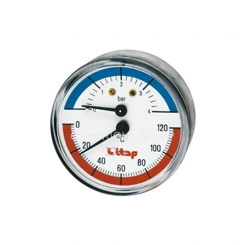Termomanometru axial D. 1/2" 4 bar, 0-120º C, D. 63  ITAP