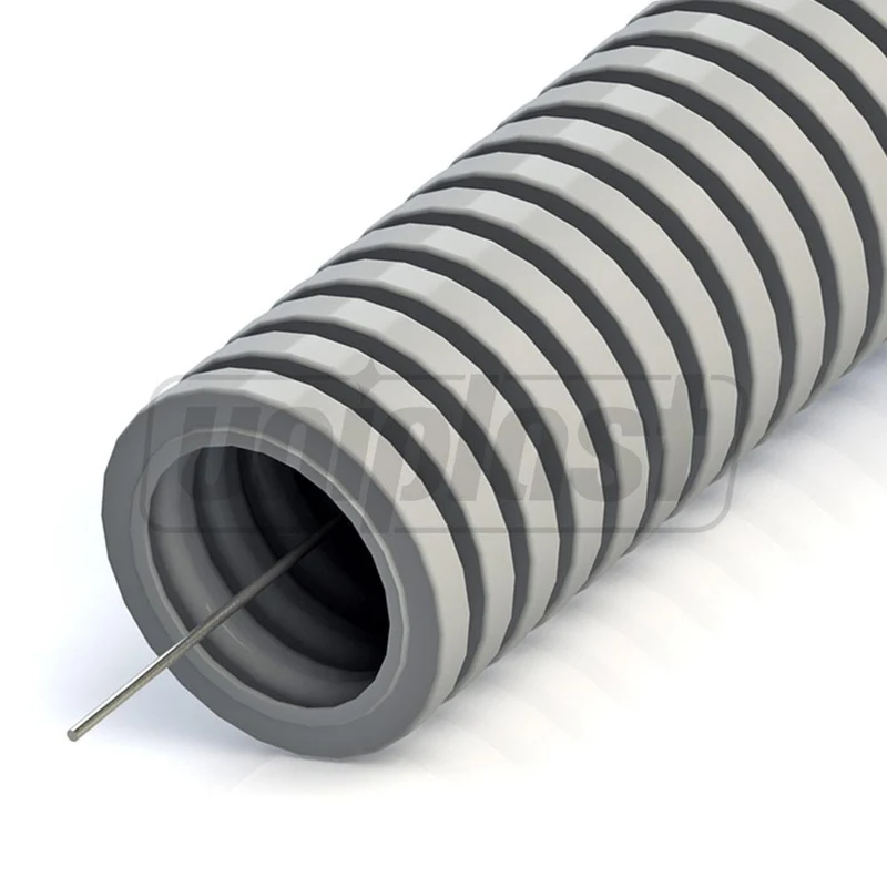 Teava D.32 PVC gofrat cu sonda L=50 m (gri/alba/neagra) 320N 3