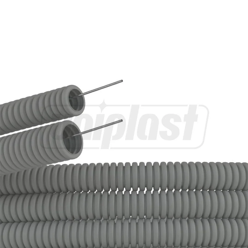 Teava D.32 PVC gofrat cu sonda L=50 m (gri/alba/neagra) 320N 4
