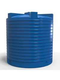 Rezervor apa 7500 L vertical, oval (albastru) cu stut D. 2" D. 215 cm, H=225 cm