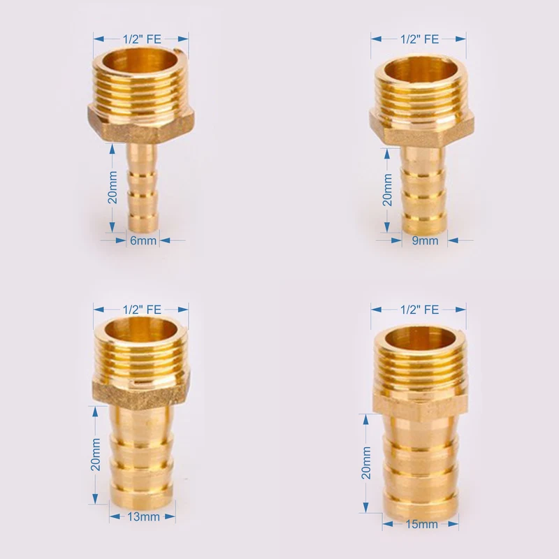 Adaptor alama cu portfurtun D.  1/2" x  9 mm FE HS 2
