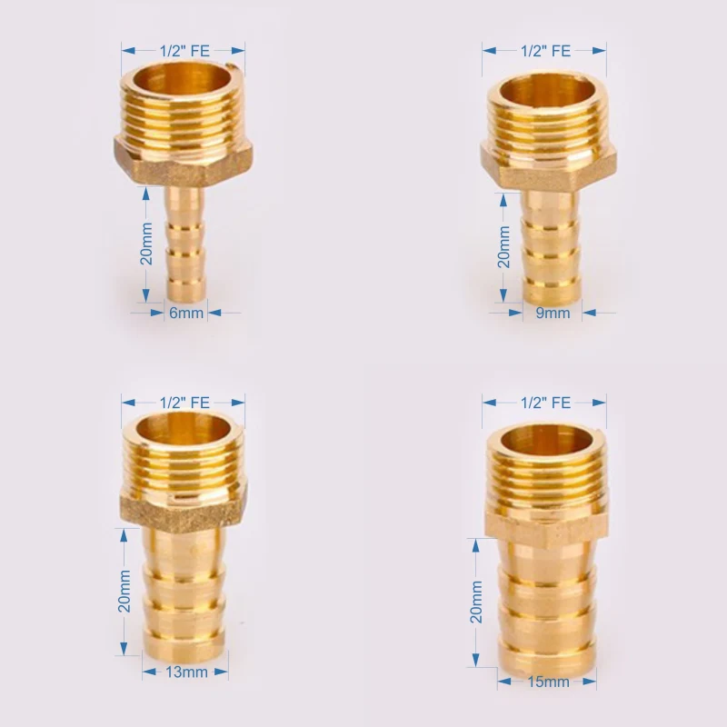 Adaptor alama cu portfurtun D.  1/2" x 15 mm FE HS 2