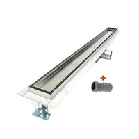 Rigola de dus lineara set 500 x 70 mm D. 50 x 90° TILE INSERT (fara grila, sub teracota) FLH40-A2 С16  UNIPLAST 2