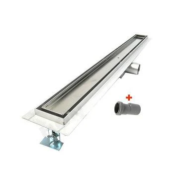 Rigola de dus lineara set 500 x 70 mm D. 50 x 90° TILE INSERT (fara grila, sub teracota) FLH40-A2 С16  UNIPLAST 2