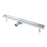 Rigola de dus lineara set 500 x 70 mm D. 50 x 90° TILE INSERT (fara grila, sub teracota) FLH40-A2 С16  UNIPLAST 3