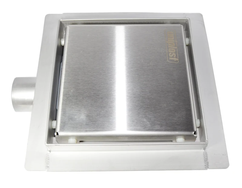 Rigola de dus patrata, set D. 40 x 90° S06 STAINLESS (inox) 150 x 150 x 67 mm  UNIPLAST 2