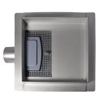 Rigola de dus patrata, set D. 40 x 90° S06 STAINLESS (inox) 150 x 150 x 67 mm  UNIPLAST 3