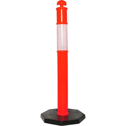 Stalp antiparcare mobil reflectorizant H=115 cm