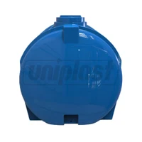 Rezervor apa 3000 L orizontal, oval (albastru) cu stut D. 1", fortat 189x148x152 cm 4