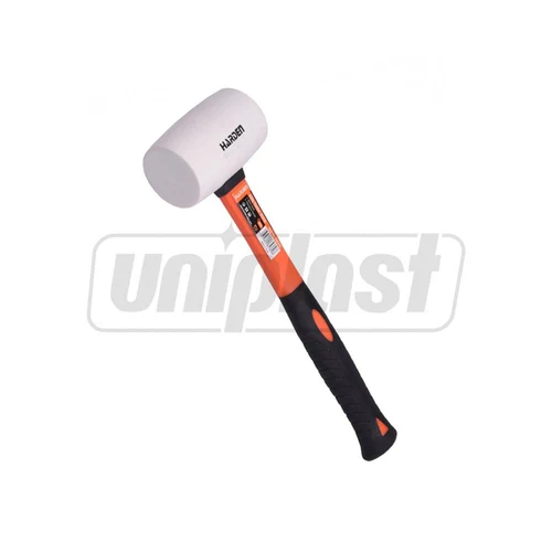 Ciocan de cauciuc 225 g, L=290 mm, W=80 mm, D. 50 (alb) Pro  HARDEN