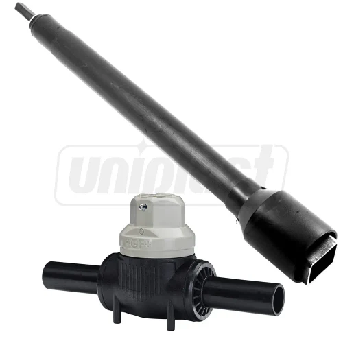 Vana PEHD cu tija telescopica Stop-Offvalve Poly D. 40 (DN32) 10 bar Gas / 16 bar Water  +GF+