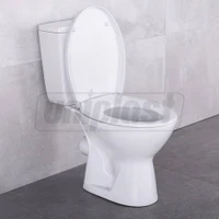 Compact 3-6 L IVA cu alimentare inferioara / cot WC excentric cu capaс (fixatoare metal) (110203)  CERSANIT 3