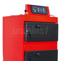 Cazan pe combustibil solid din otel 40MKB 4pass, 48 kW, 480 m² (lemne, carbune,seminte), L=1200 mm, W=630 mm  MAKTEK 2