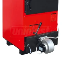 Cazan pe combustibil solid din otel 40MKB 4pass, 48 kW, 480 m² (lemne, carbune,seminte), L=1200 mm, W=630 mm  MAKTEK 3