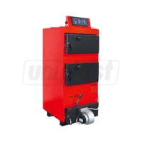 Cazan pe combustibil solid din otel 25MKB, 4pass, 30 kW, 300 m² (lemne, carbune, seminte), L=1000 mm, W=600 mm  MAKTEK