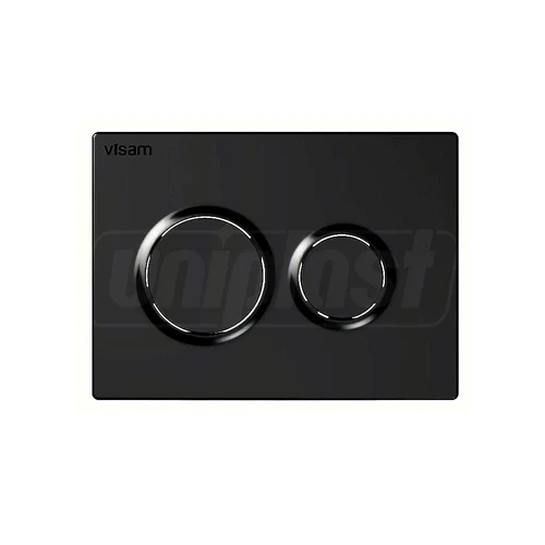 Buton actionare rezervor (incorporabil) OLIMPOS (negru mat) (Black Matt)  VISAM