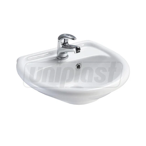Lavoar fara piedestal semirotund 450 x 375 x 165 mm LISSA  EGE VITRIFIYE