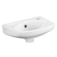 Lavoar fara piedestal semirotund 350 x 280 x 115 mm (orificiu pentru baterie în dreapta) LISSA  EGE VITRIFIYE