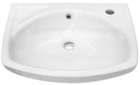 Lavoar fara piedestal semirotund 500 x 400 x 120 mm (orificiu pentru baterie în dreapta)  LISSA  EGE VITRIFIYE 2