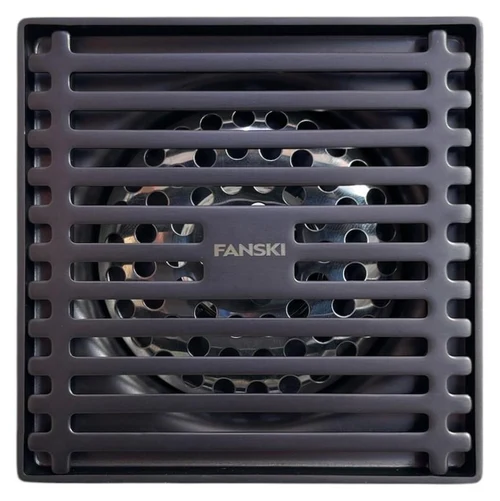 Sifon de pardoseala vertical corp FULL INOX D. 40 x 180° (100 x 100 mm) CP2201B-1  FANSKI