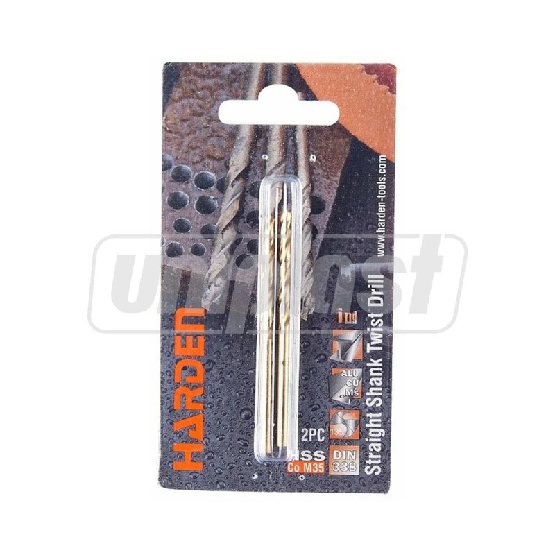 Burghiu pentru metal HSS  2.7 mm L=57 mm M2 (set 2 buc.) Industrial  HARDEN 3