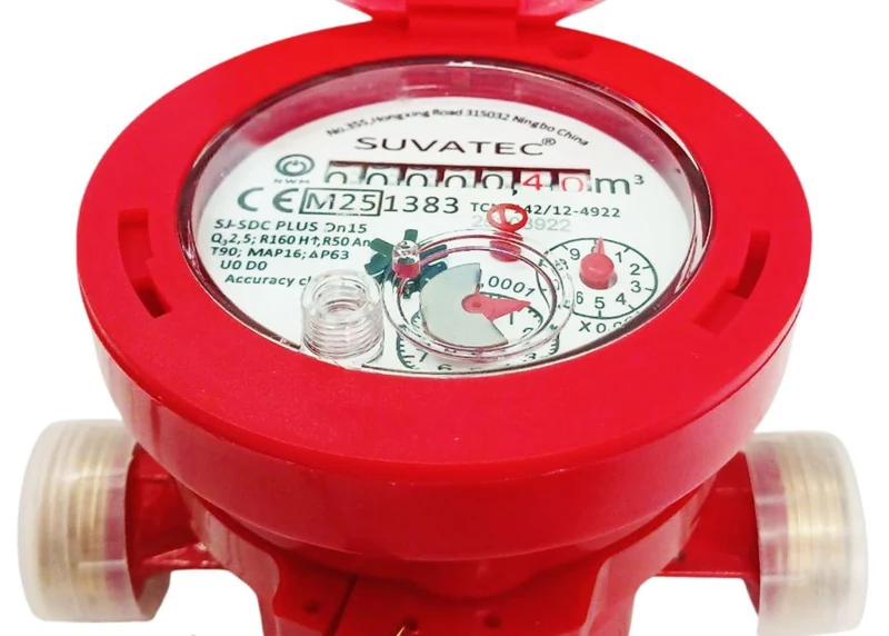 Contor D. 15 SJ SDC Plus R-160 (clasa С) Qn 1.5-2.5 m³/h S-S pentru apa calda Suvatec 2