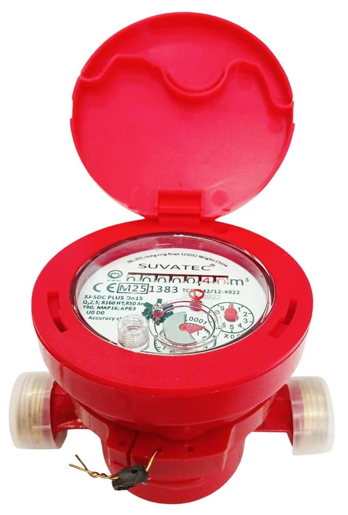 Contor D. 15 SJ SDC Plus R-160 (clasa С) Qn 1.5-2.5 m³/h S-S pentru apa calda Suvatec