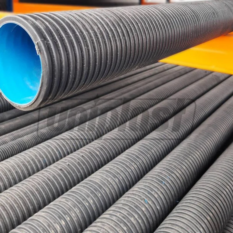 Tub drenaj din teava corugata HDPE SN4 OD.315 (271) 270° cu rastrub L=6 m 3