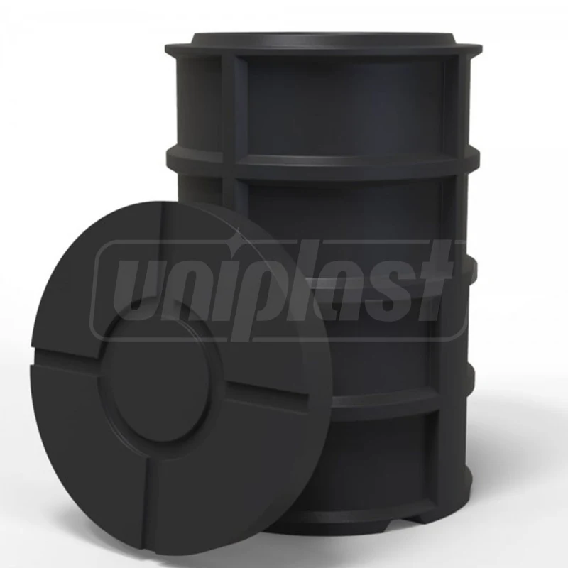 Колодец ПЭ для водомера D. 500  H=800 мм P (V=160 л) с крышкой EP (UA) 2