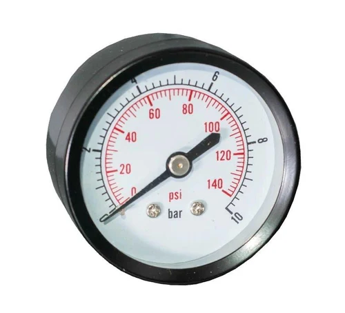 Manometru 10 bar D. 1/4" FE axial D. 63 (P6) cadru din inox, cu glicerina  ITALTECNICA