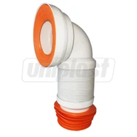 Racord WC flexibil extensibil, insertie inox cu manson D.110 L=50 cm  METLINE