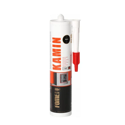 Etansant termorezistent KAMIN 1500°C negru 300 ml  FOME FLEX