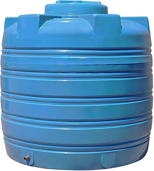 Rezervor apa 1000 L vertical, oval redus (albastru) cu stut D. 1/2" 122x110 cm (dublu strat)