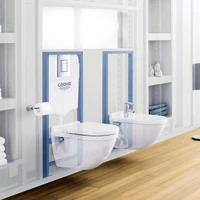 Инсталляция для подвесных унитазов GROHE Rapid SL 38772001, с кнопкой (Skate Cosmo Crom) 3