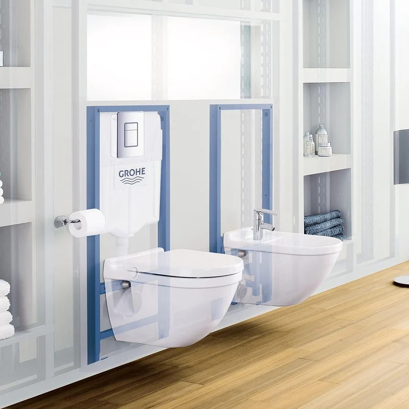 Инсталляция для подвесных унитазов GROHE Rapid SL 38772001, с кнопкой (Skate Cosmo Crom) 3