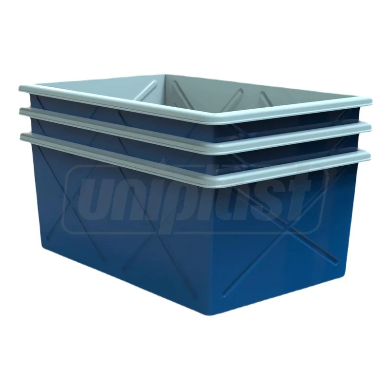 Rezervor apa dreptunghiular, cu doua straturi, fara capac  750 L (150x100x62 cm) 3